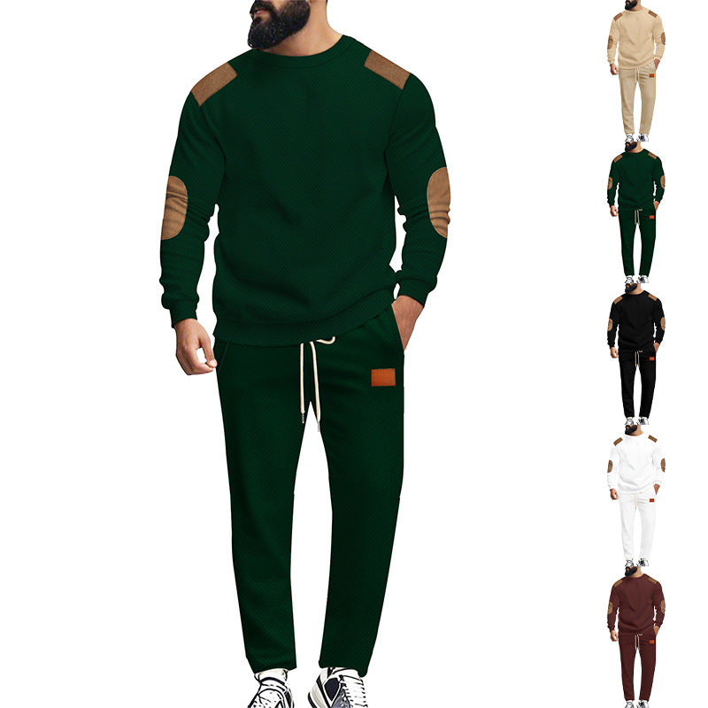 Herren modisches Sportanzug Set mit elastischem Bund und praktischen Taschen Drune