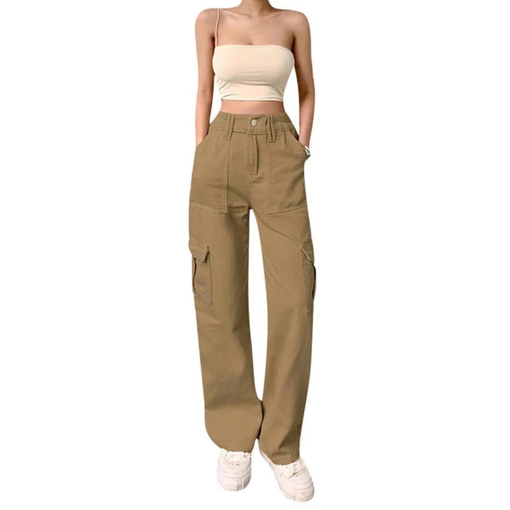 Damen Cargo-Hose mit praktischen Seitentaschen und weitem Schnitt Drune