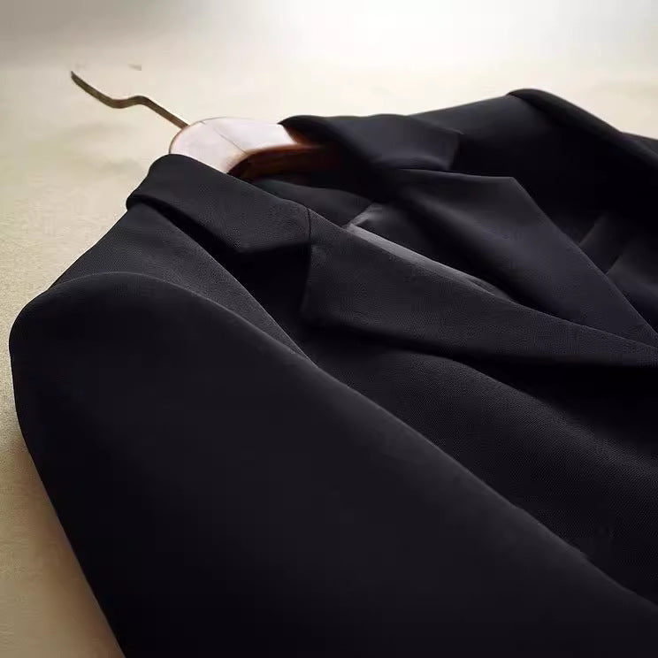 Damen Modischer Blazer mit strukturierter Oberfläche Drune