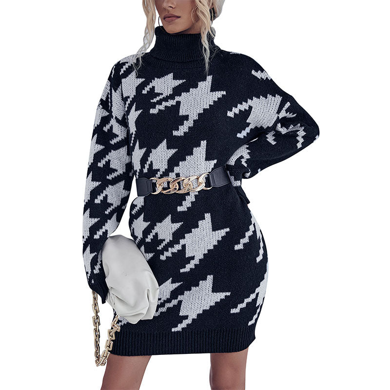Damen Großer Strickpullover mit Sternmuster Drune