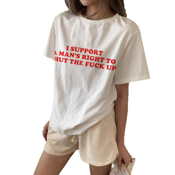 Damen oversized Bachelorette T-Shirt mit exklusivem Print Drune
