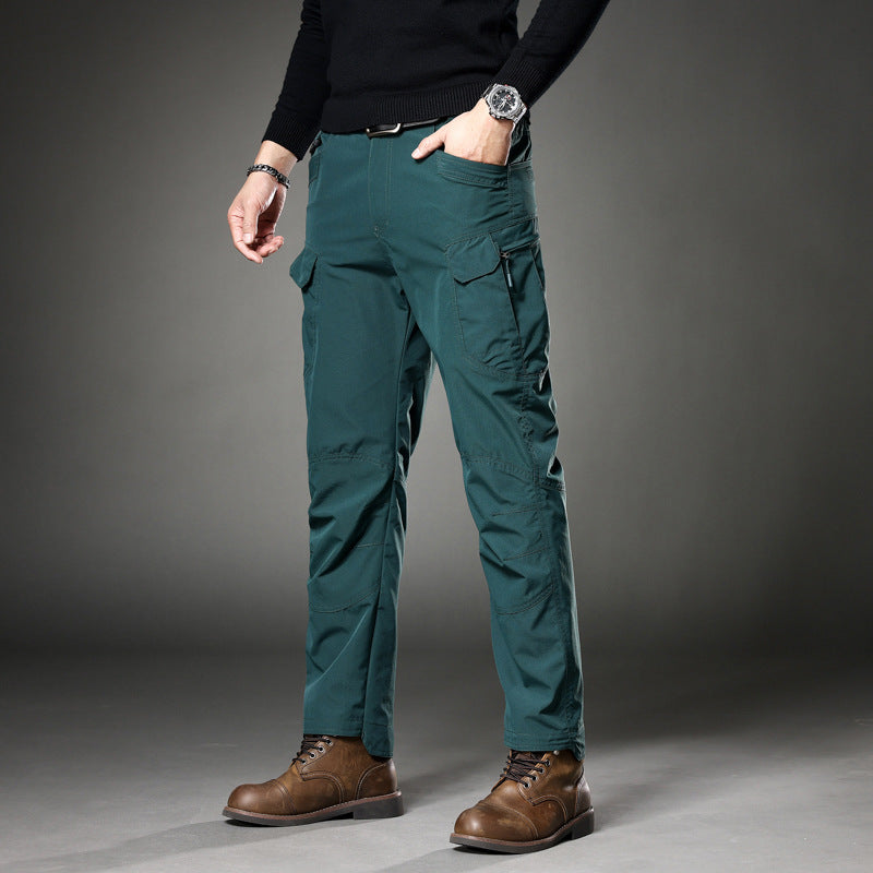Herren Trekking‑Cargohose mit Knieverstärkung, multifunktionalen Taschen und geradem Schnitt Drune