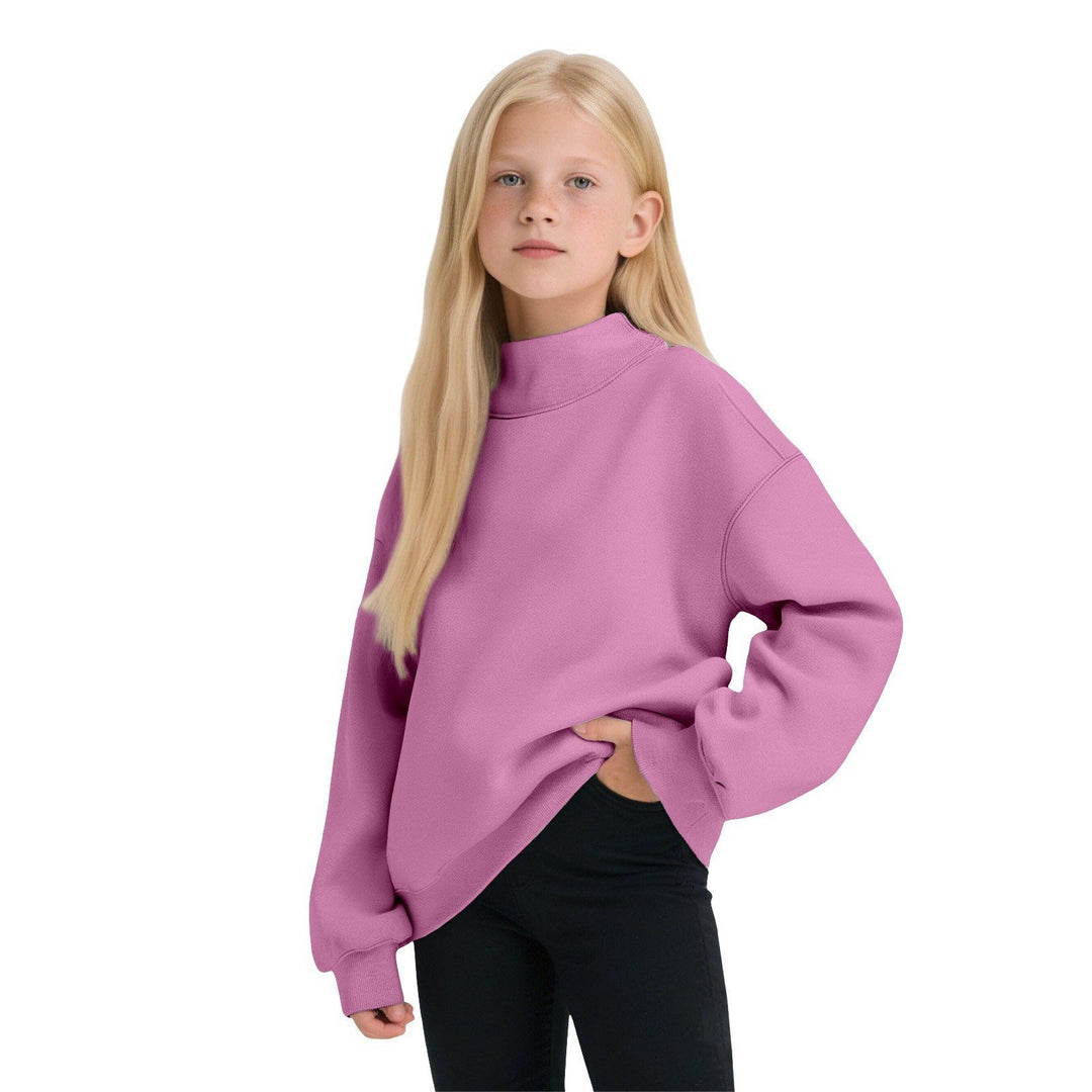Damen Lässiges Funnel-Neck Sweatshirt im Oversize‑Schnitt mit überschnittener Schulter Drune