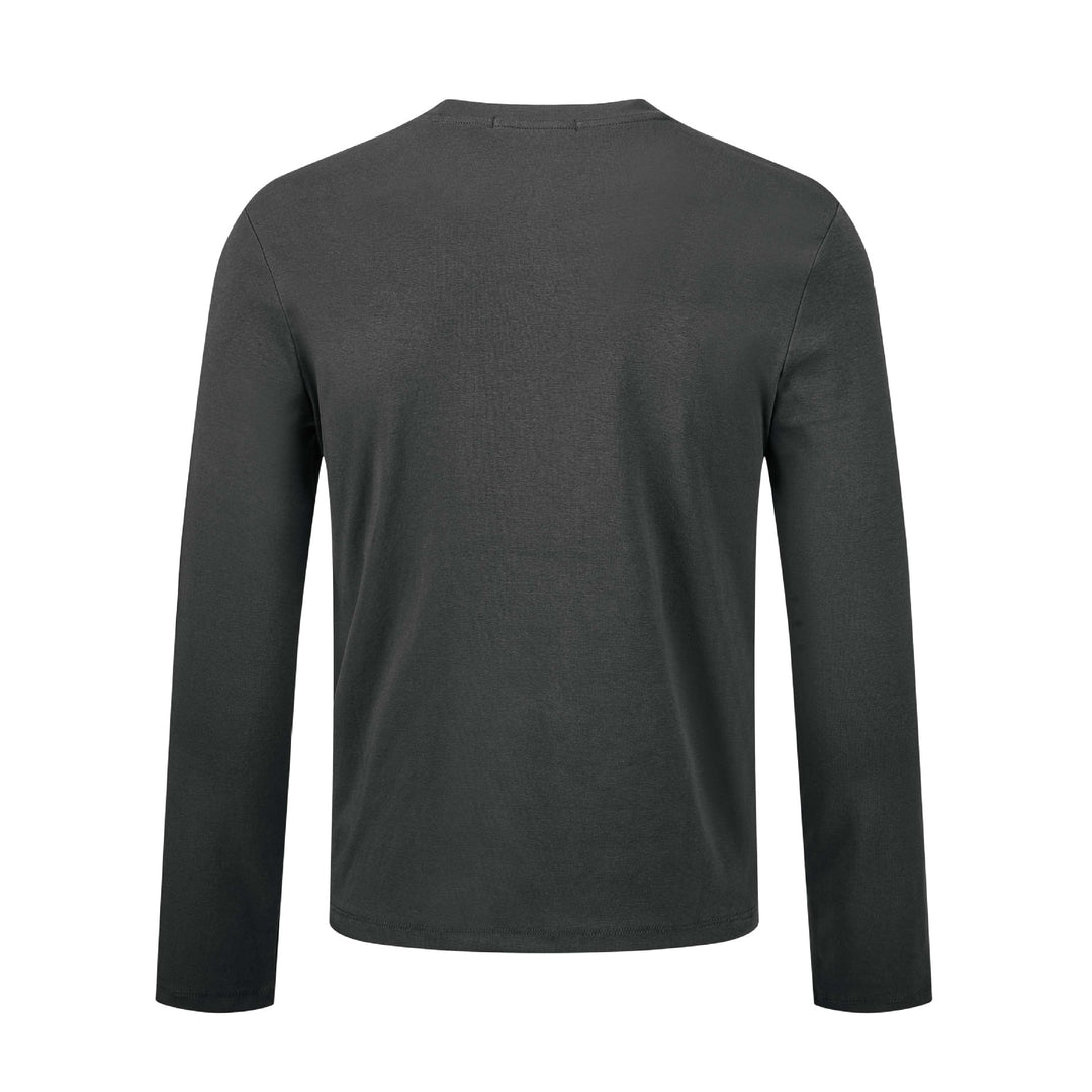 Unisex Feines Langarm-Basicshirt mit Rundhals und schmaler Passform Drune