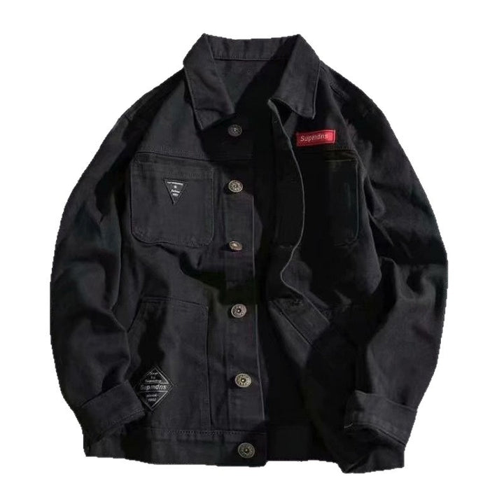 Herren Modische Denim-Jacke Drune