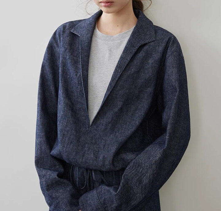 Damen Modische Blazerjacke mit lässiger Silhouette Drune