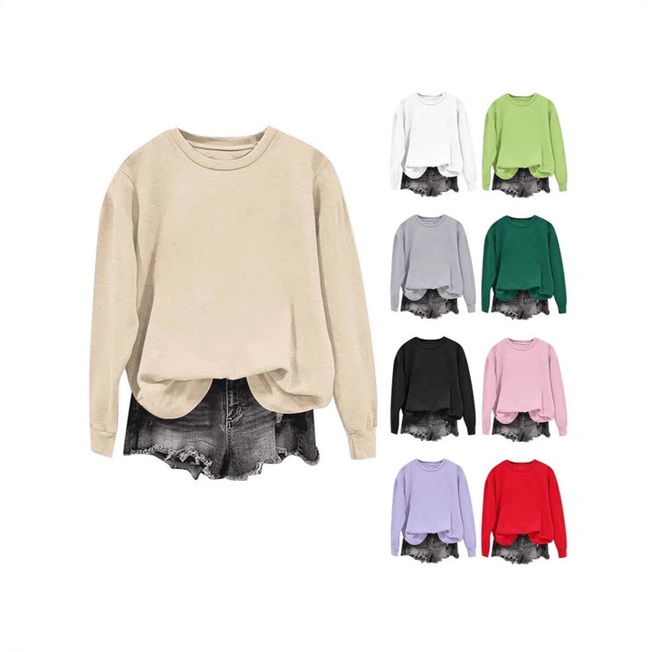 Damen Bequemer Oversized Sweater Drune