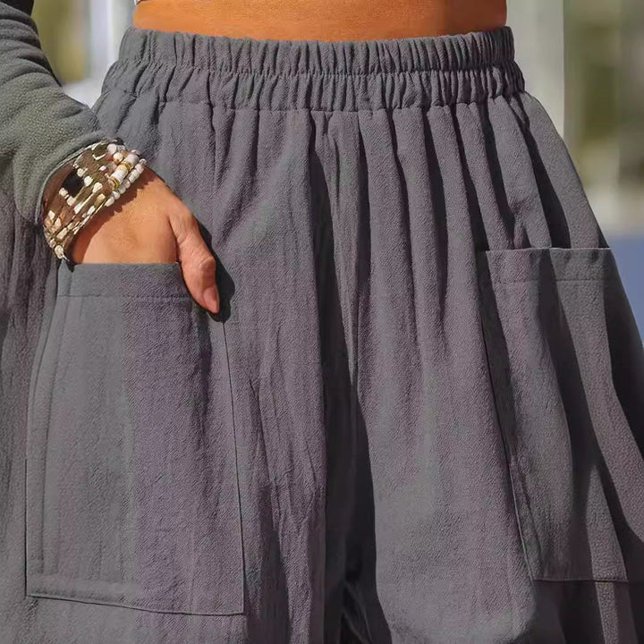 Damen Leichte und lässige Sommerhose Drune