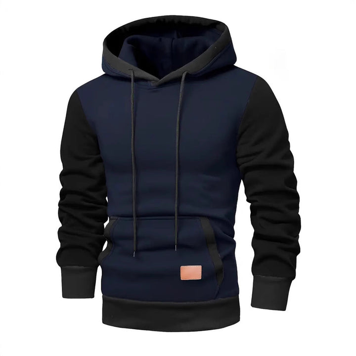 Herren modischer Hoodie mit praktischen Taschen und kontrastrierendem Design Drune