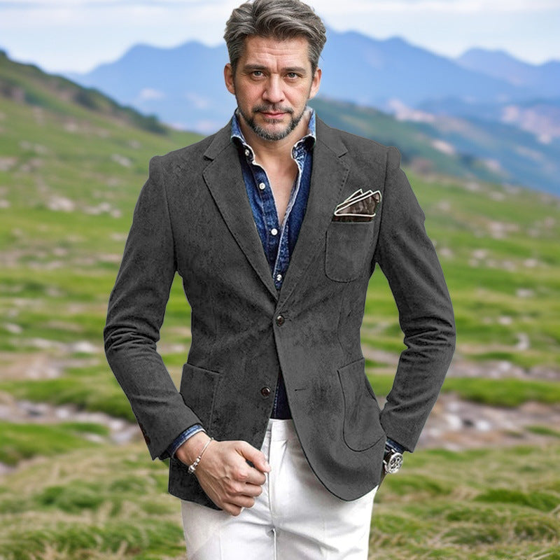 Herren eleganter Samtblazer im modernen Look Drune