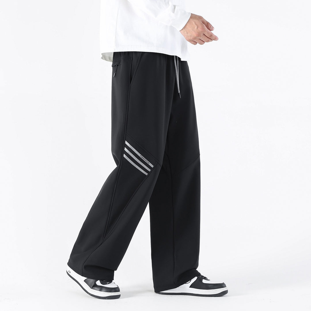 Herren Weite Relaxed-Freizeithose mit Tunnelzug & markanten Teilungsnähten Drune