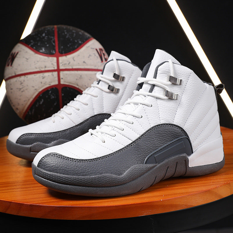 Herren Retro-inspirierte Performance-Basketballstiefel mit verstärkter Seitenwand Drune