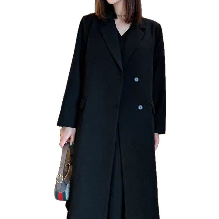 Damen Eleganter Doppelreiher-Mantel Drune