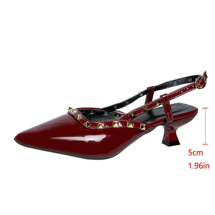 Damen Slingback-Pumps mit Nieten-Design Drune