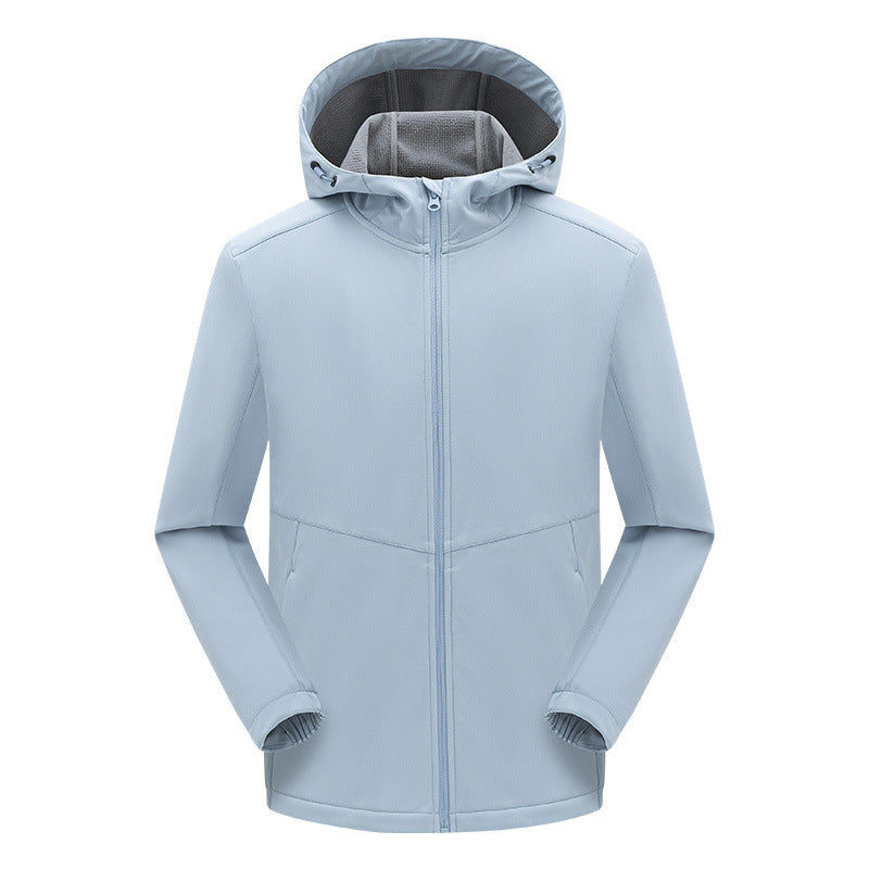 Herren technische Softshelljacke mit fleecegefütterter Kapuze und elastischem Stretchschnitt Drune