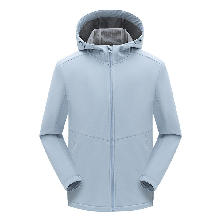 Herren technische Softshelljacke mit fleecegefütterter Kapuze und elastischem Stretchschnitt Drune