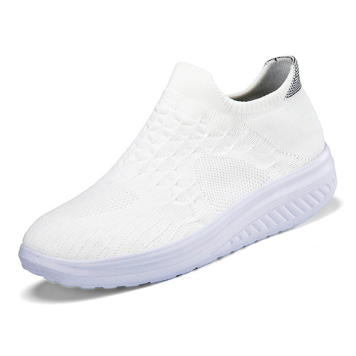 Damen Slip-On Sport Sneakers mit atmungsaktivem Strickdesign Drune