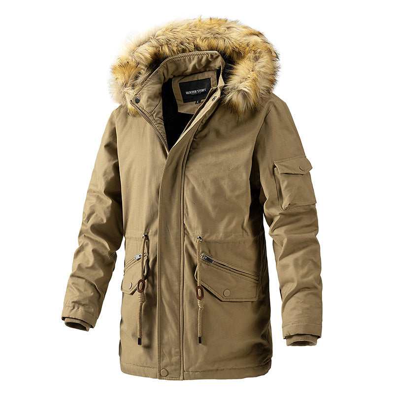 Herren Wetterfeste Parka Jacke Drune