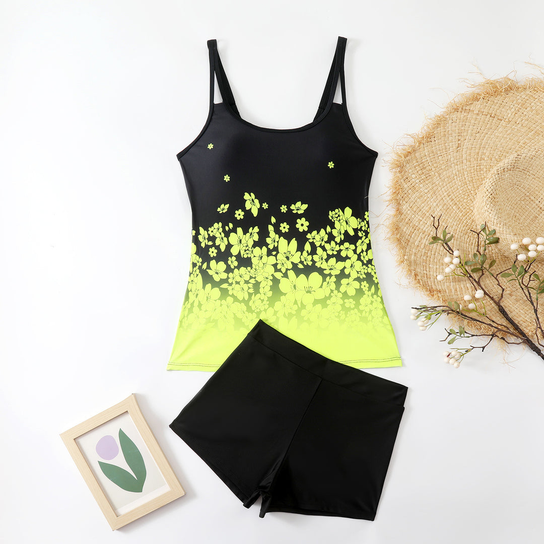 Damen Tankini-Set mit floralem Design und innovativem Schnitt Drune