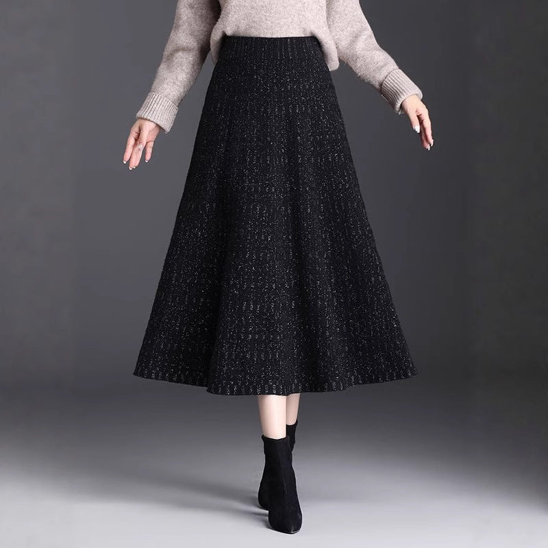 Damen Midi-Rock Drune
