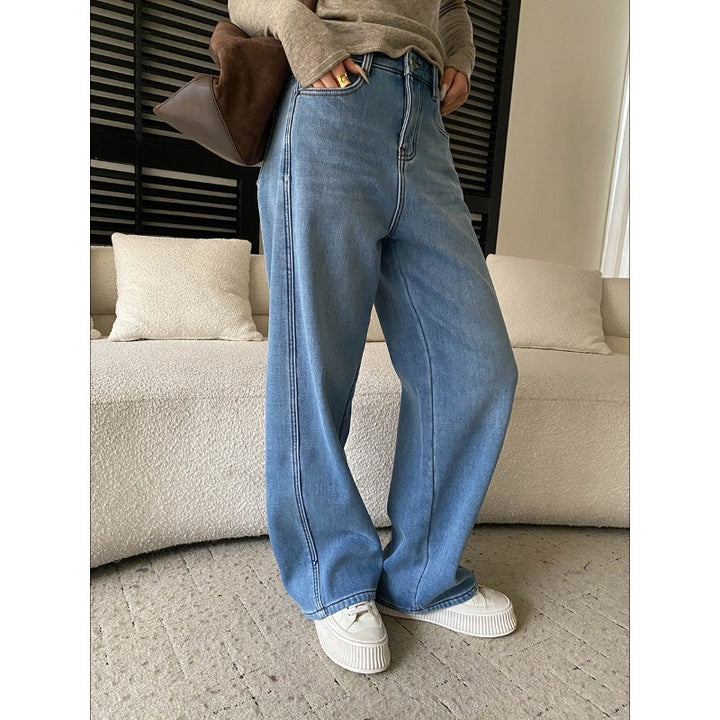 Damen lässige Kapuzenjacke mit kontrastierenden Reißverschluss und oversized Fit Drune