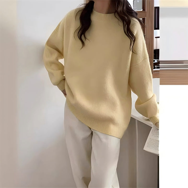 Damen lässiger Pullover im Oversized-Stil Drune