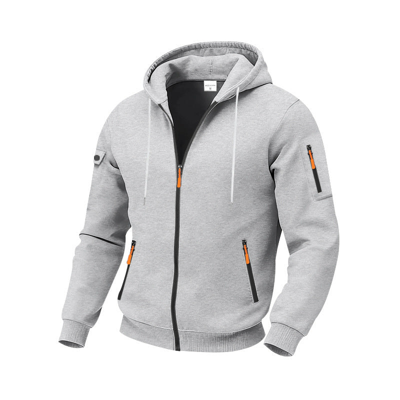 Herren funktionale Kapuzenjacke mit technischen Taschen Drune