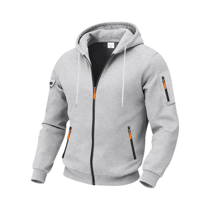 Herren funktionale Kapuzenjacke mit technischen Taschen Drune