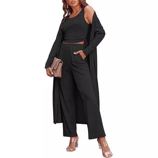 Damen elegantes und lässiges Zweiteiler-Set Drune