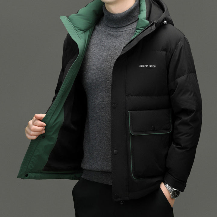 Herren isolierte Funktionsjacke mit hohem Kragen und praktischen Taschen Drune