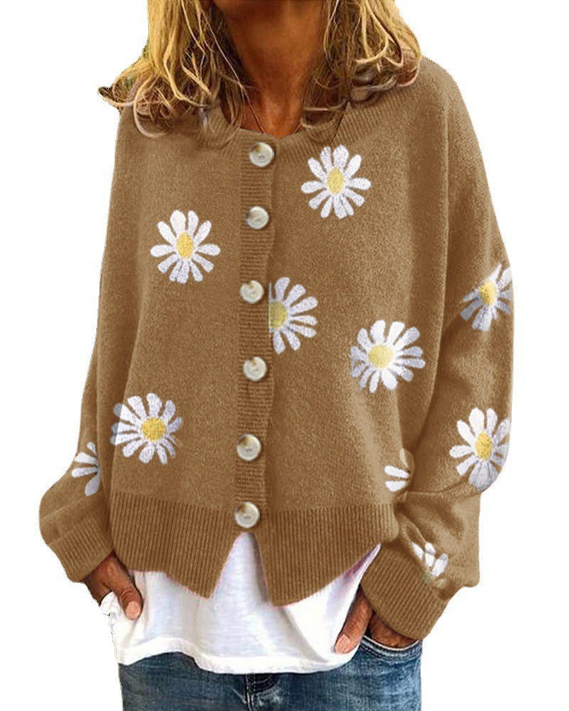 Damen modischer Blumensweater Drune