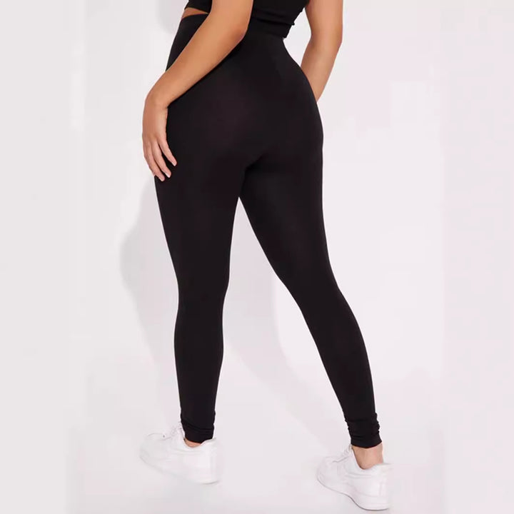 Damen Leggings mit hohem Bund und figurformendem Schnitt Drune