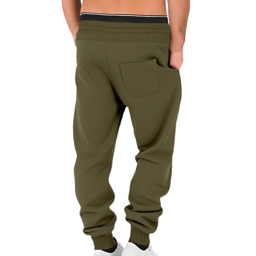 Herren nan komfortable Jogginghose aus hochwertiger Baumwollmischung mit elastischem Bund Kordelzug und Bündchen Drune