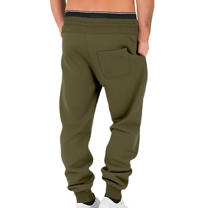 Herren nan komfortable Jogginghose aus hochwertiger Baumwollmischung mit elastischem Bund Kordelzug und Bündchen Drune