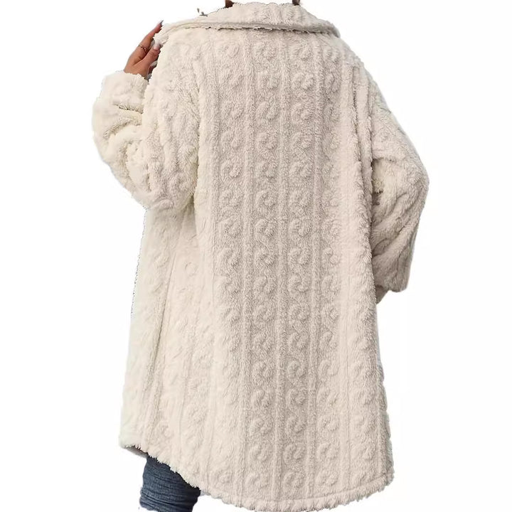 Damen Kuscheljacke mit hochwertigem Strukturdesign und praktischen Taschen Drune