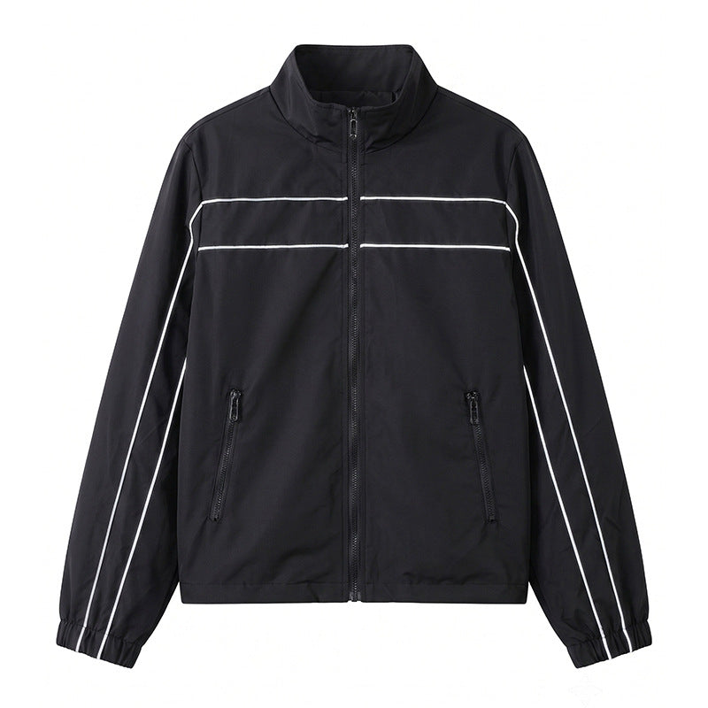 Herren Sportliche Übergangsjacke mit reflektierenden Streifen Drune