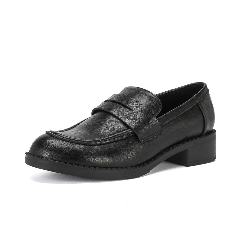 Damen Elegante Loafer mit Mokassinnaht und leichtem Blockabsatz Drune