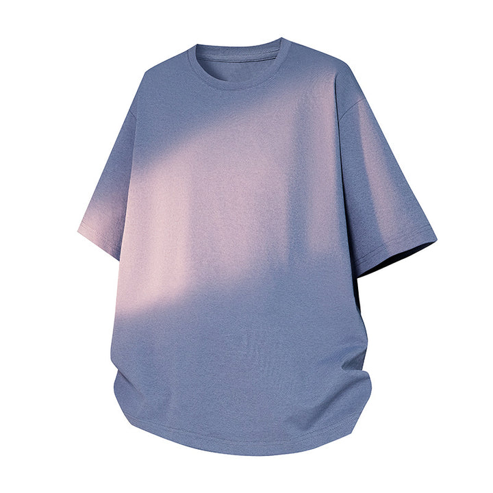 Herren Oversize-T‑Shirt aus schwerem Baumwolljersey mit weitem Schnitt und verstärktem Rundhals Drune