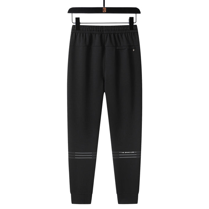 Herren Sportliche konisch zulaufende Jogginghose mit Elastbund, Kordelzug & Reißverschlusstaschen Drune