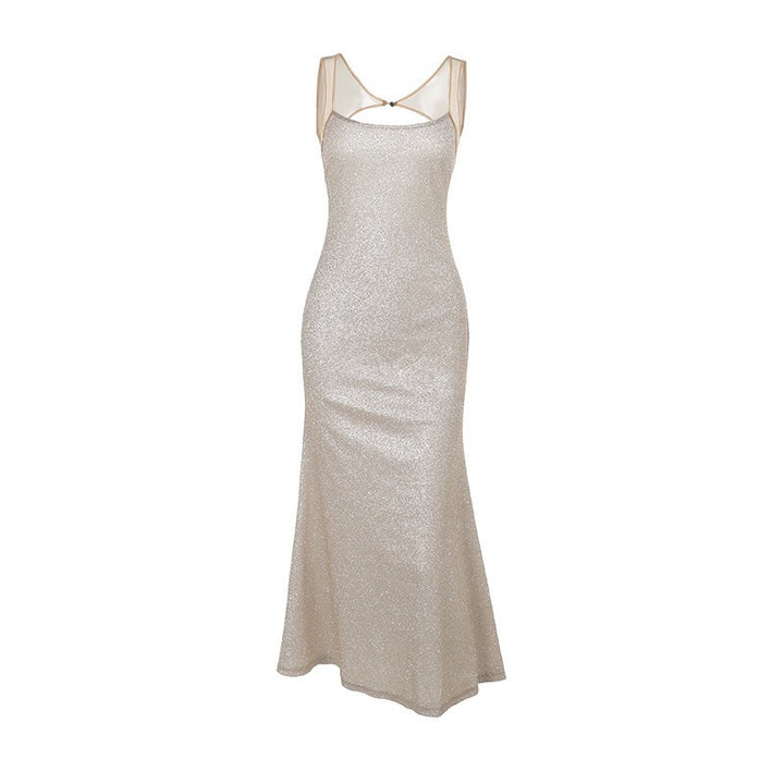 Damen Glamouröses Abendkleid mit glitzernden Applikationen Drune