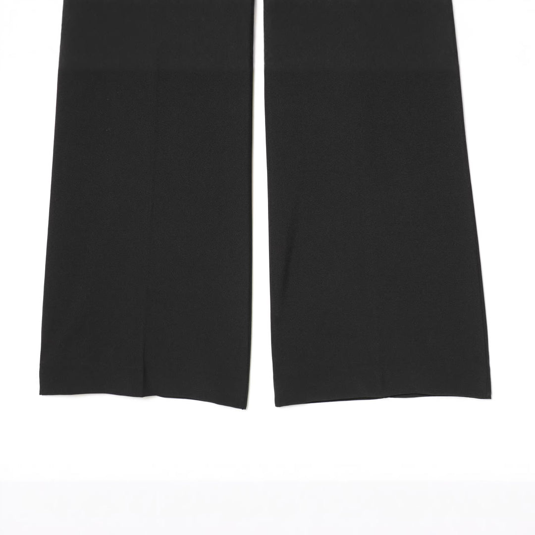 Damen nan hochtaillierte Wide-Leg Anzughose mit Bügelfalte und geradem Bein Drune