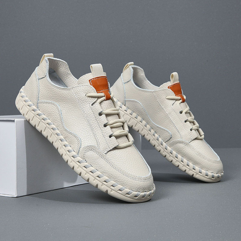 Herren Freizeit Leder Sneakers Drune