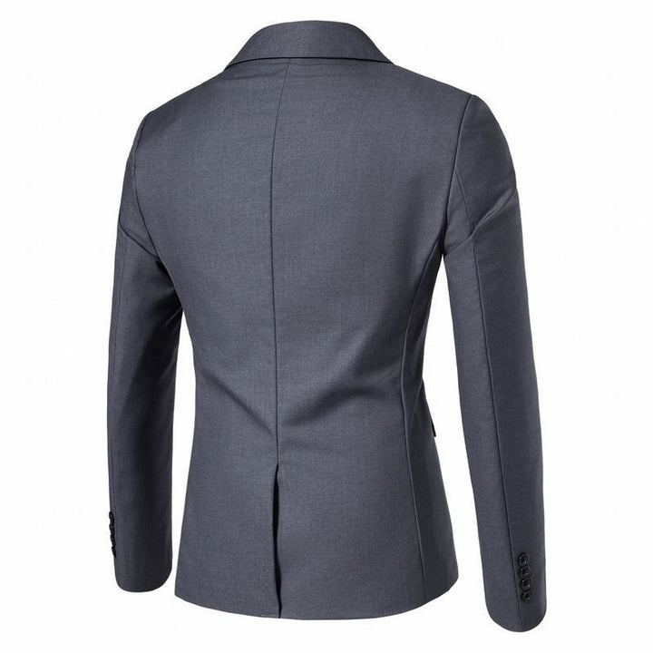 Herren Tailliertes Sakko mit passender Weste und schlanker Business‑Silhouette Drune