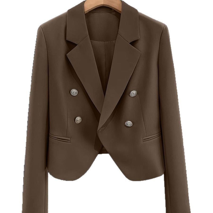 Damen zeitloser Doppelreiher Blazer Drune