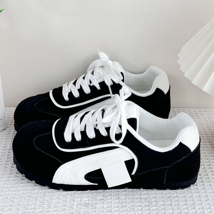 Damen Sportliche Freizeitsneaker mit atmungsaktiver Mesh-Oberfläche und dämpfender Sohle Drune