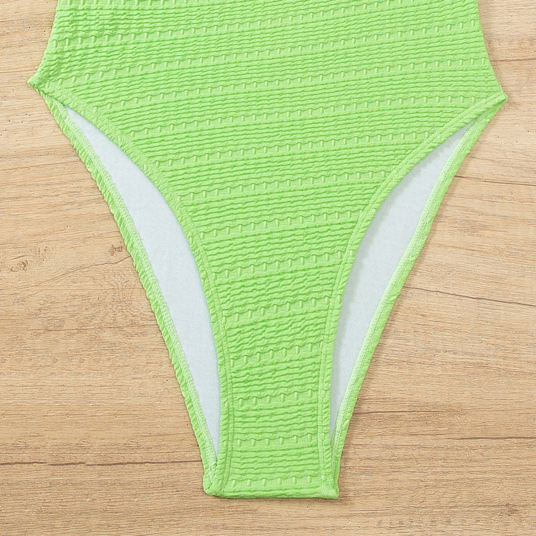 Damen Hochwertiger Einteiler Badeanzug mit Rüschendetails Drune