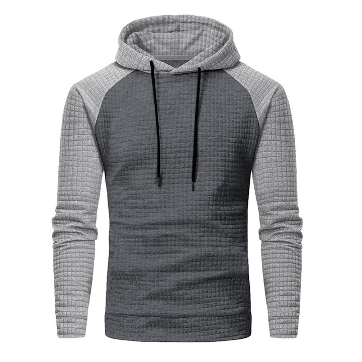 Herren Texturiertes Kapuzen‑Sweatshirt mit Waffelstruktur und Raglanärmeln Drune