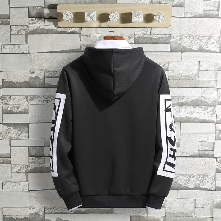 Herren Hoodie mit modernem Druck Drune