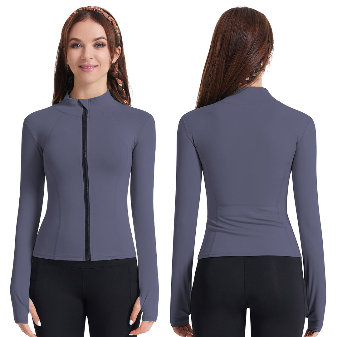 Damen Sportjacke mit hohem Kragen und praktischem Reißverschluss Drune