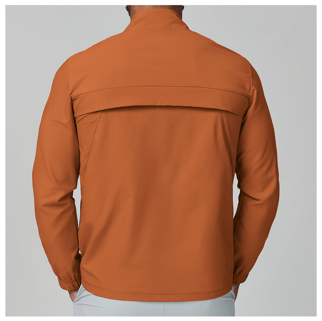 Herren Sportliche Funktionsjacke mit hochgeschlossenem Kragen Drune